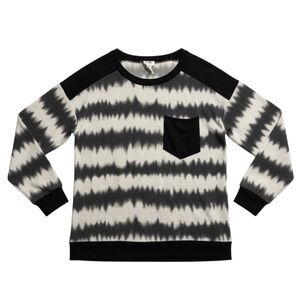 BiBi Black & White Tie-Dye Long Sleeve Jersey